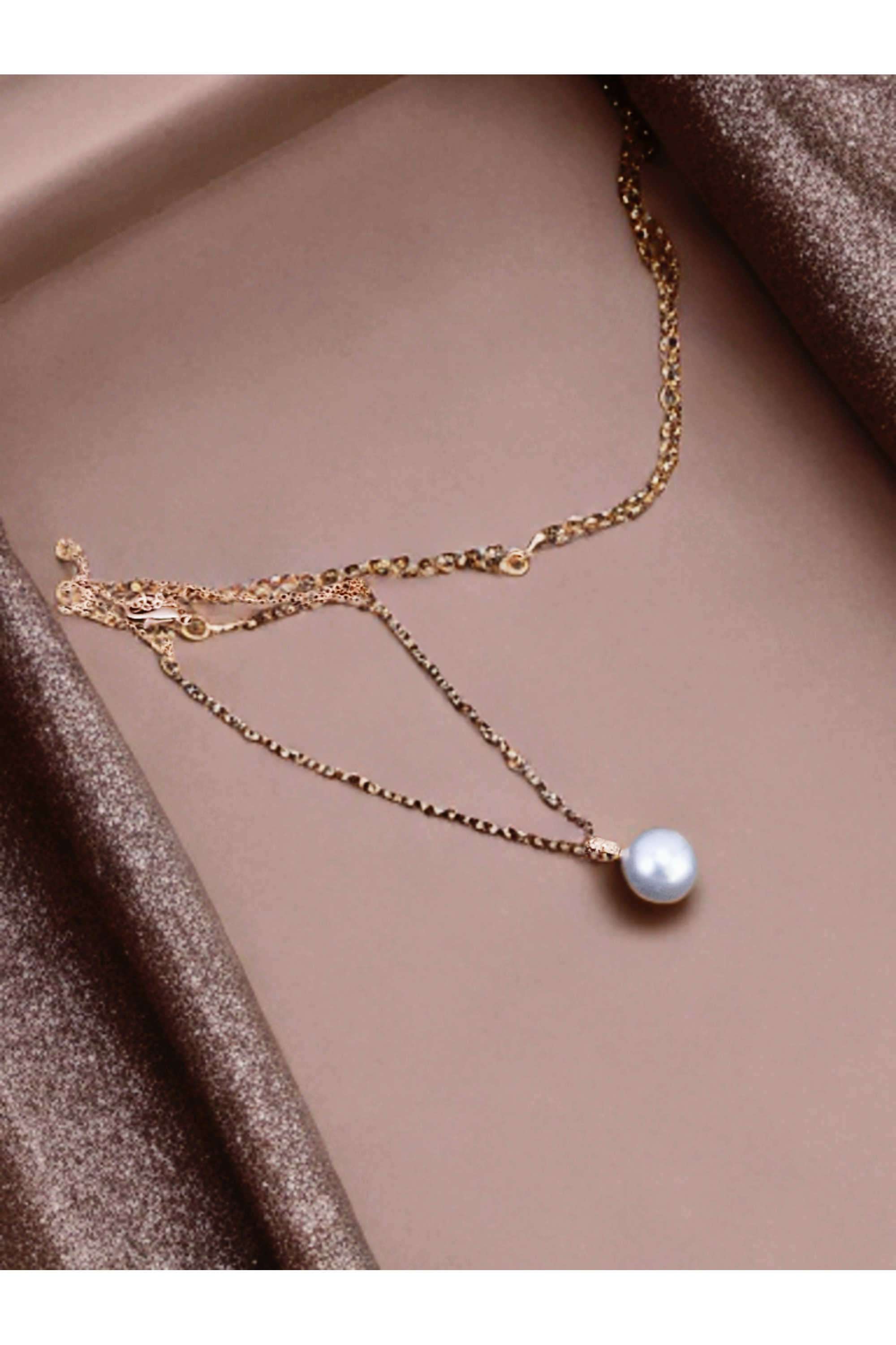 Metal-Pearl-Casual-Wear-Women-Necklaces