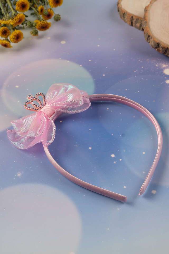 Bow-With-Crown-Hair-Band-for-Kids-&-Girls-Hair-Band