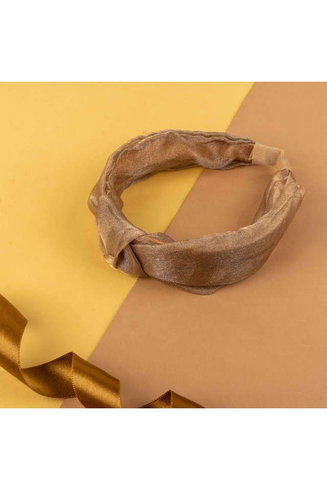 Fashionable-Top-Knot-Beige-Hair-Band-For-Girls-And-Women