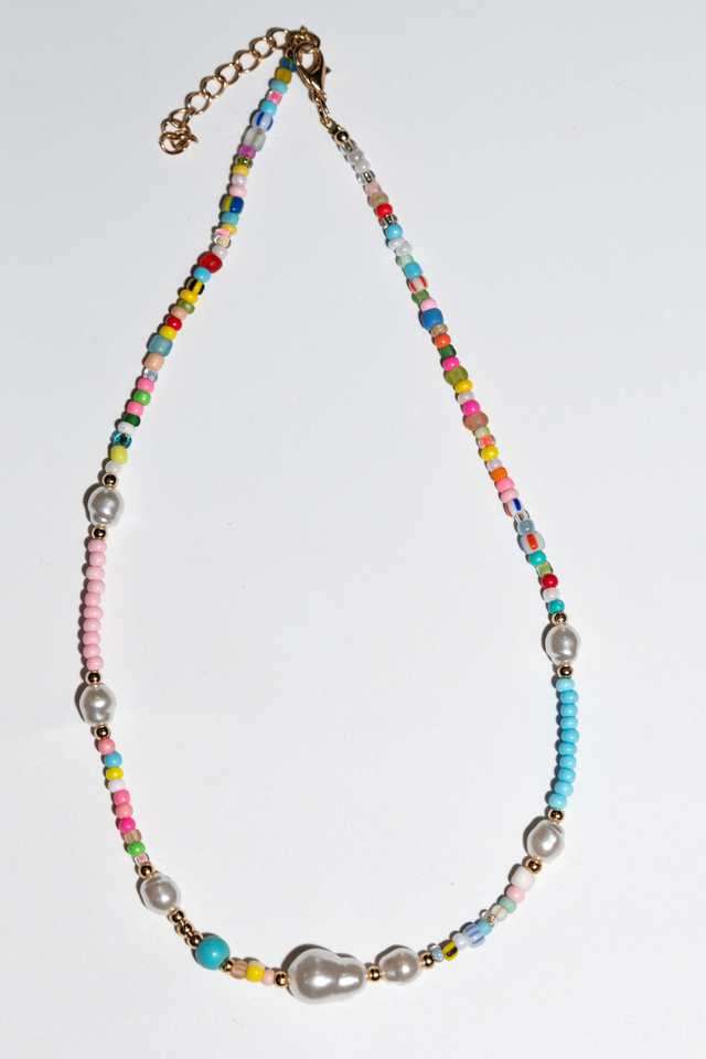 Alloy-Beads-Push-Button-Clasp-Women-s-Chains