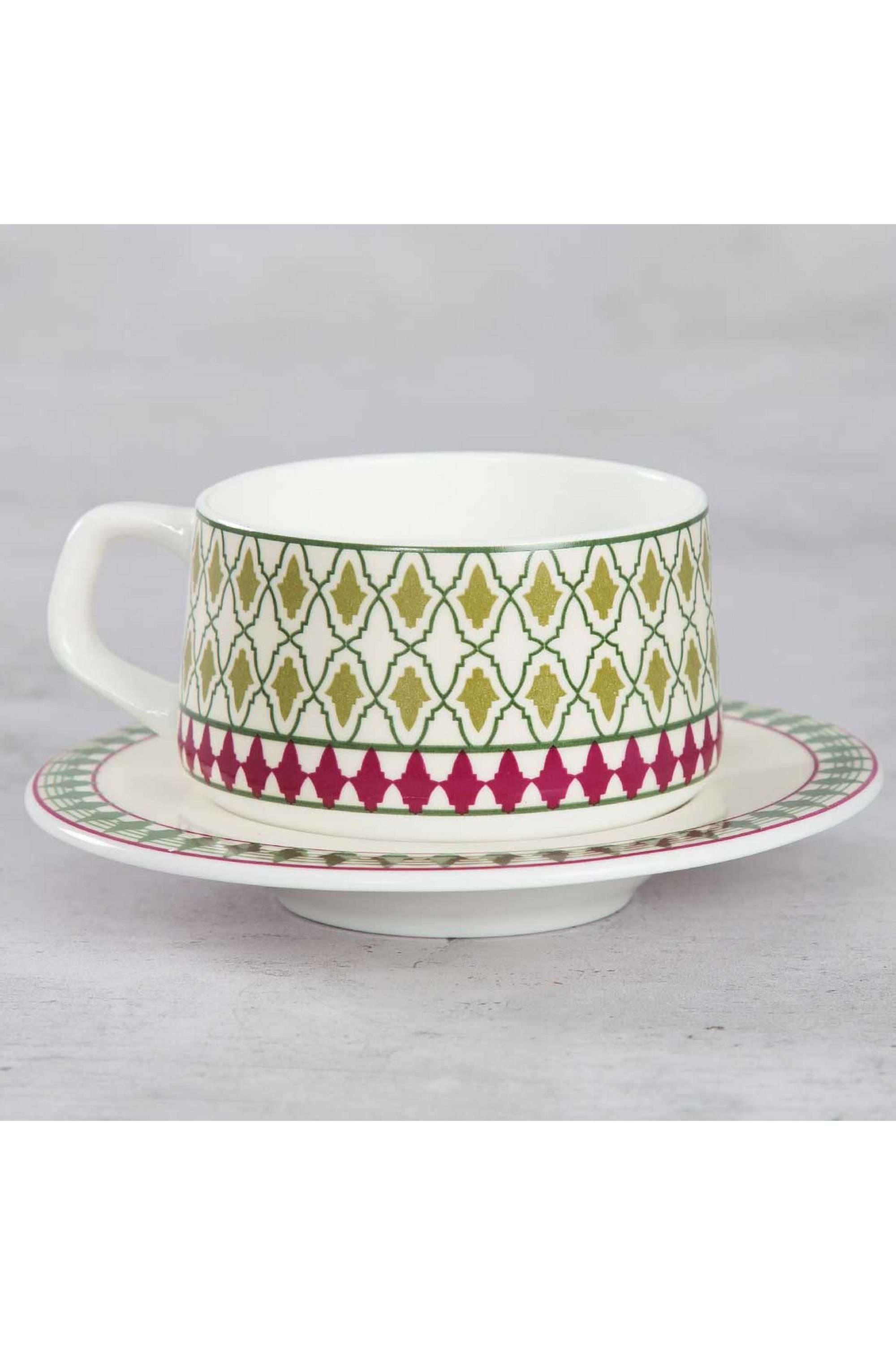 Rose-Mallow-Moscheutos-Cup-and-Saucer-(Set-of-6)