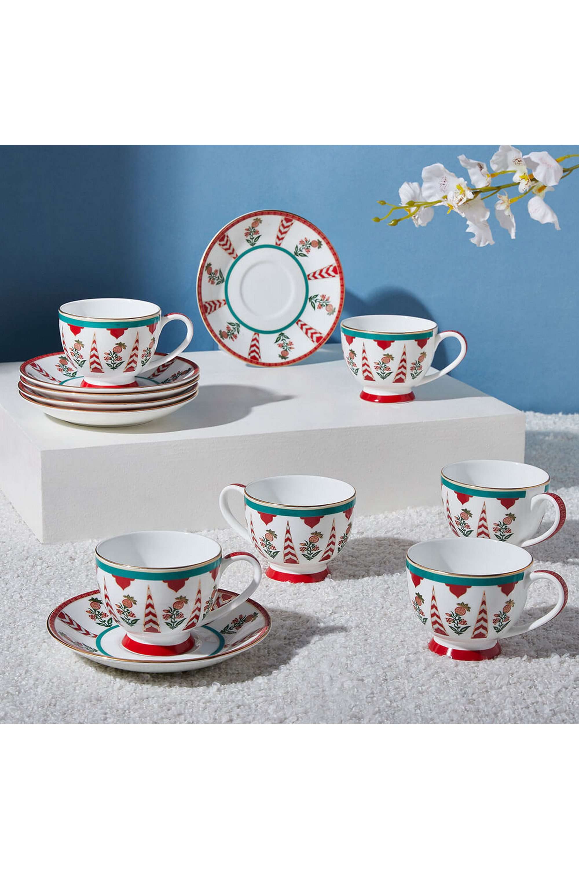 Blushed-Orchard-Cup-and-Saucer-Set-of-6-(New-Introduction)