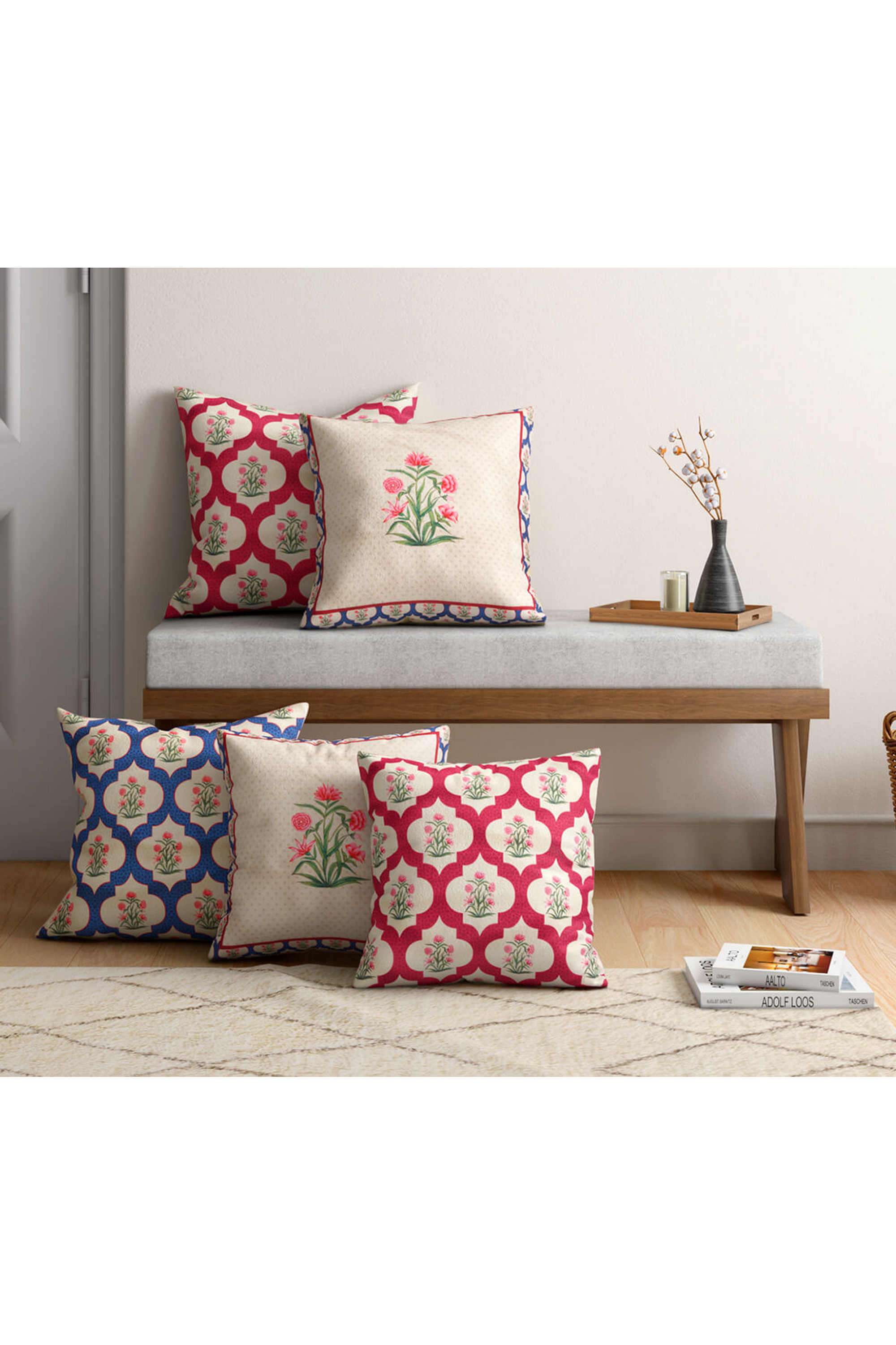 Poppy-Window-16-x-16-Blended-Velvet-Cushion-Cover-Set-of-5