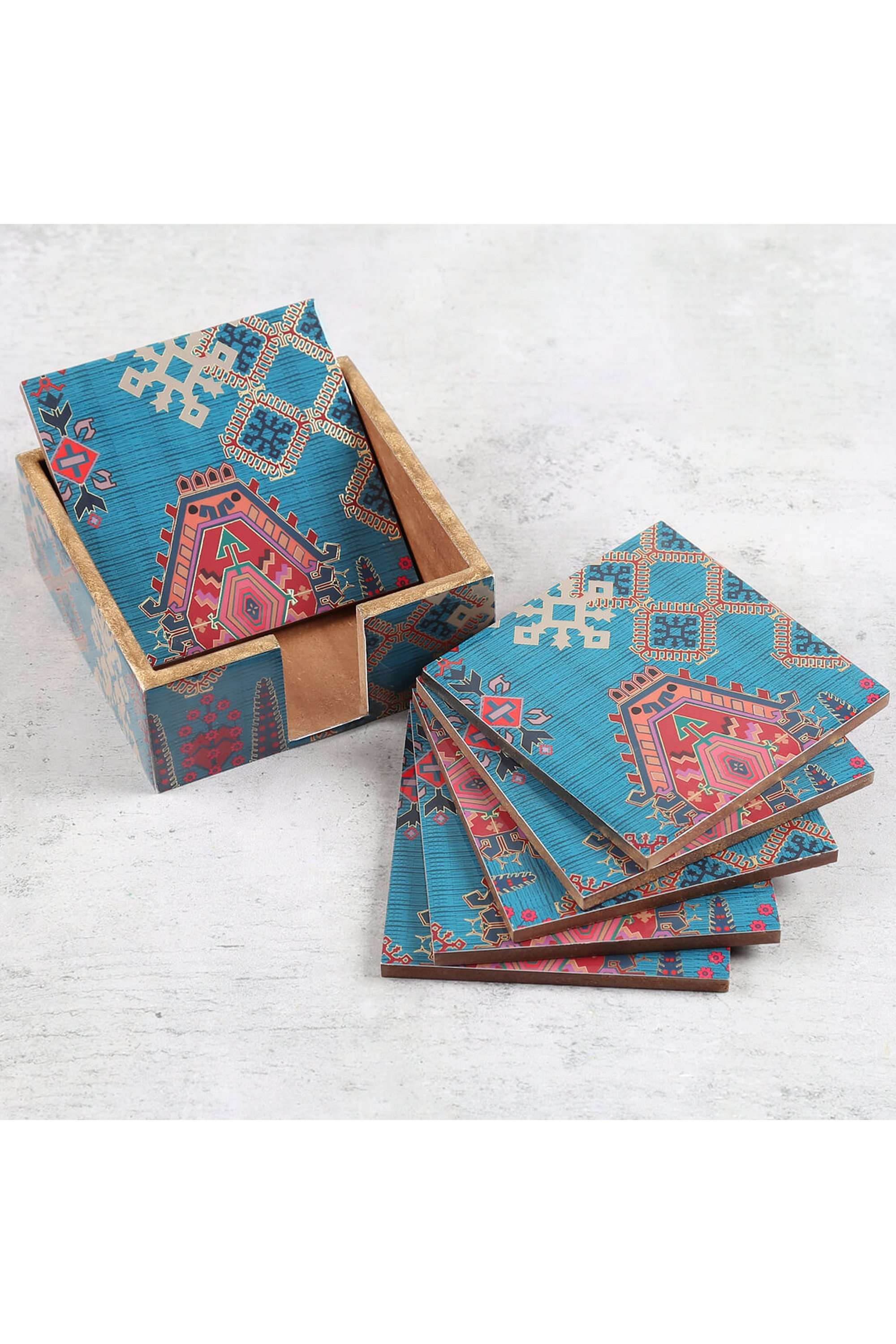 Enchanting-Mirage-MDF-Coaster-with-Stand