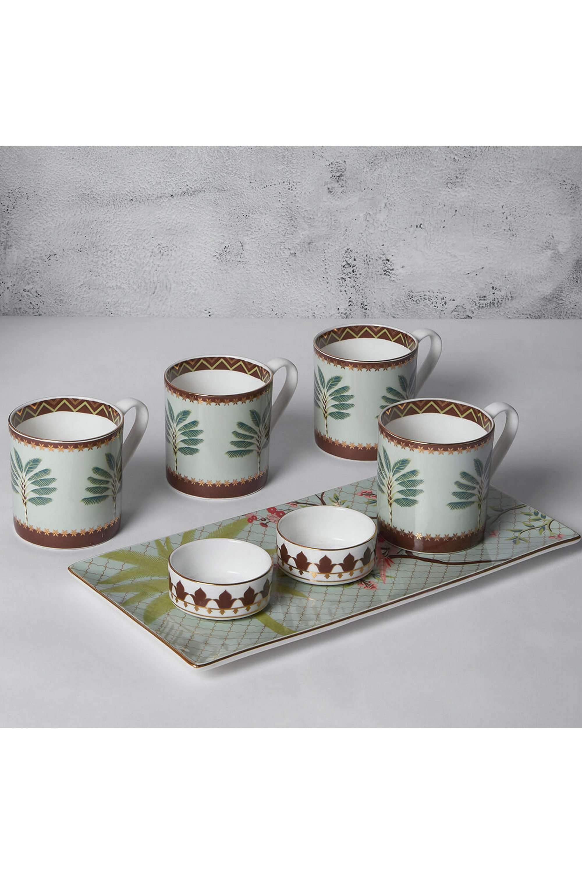 Grandeur-Greens-Snack-Platter-&-Coffee-Mug-Set