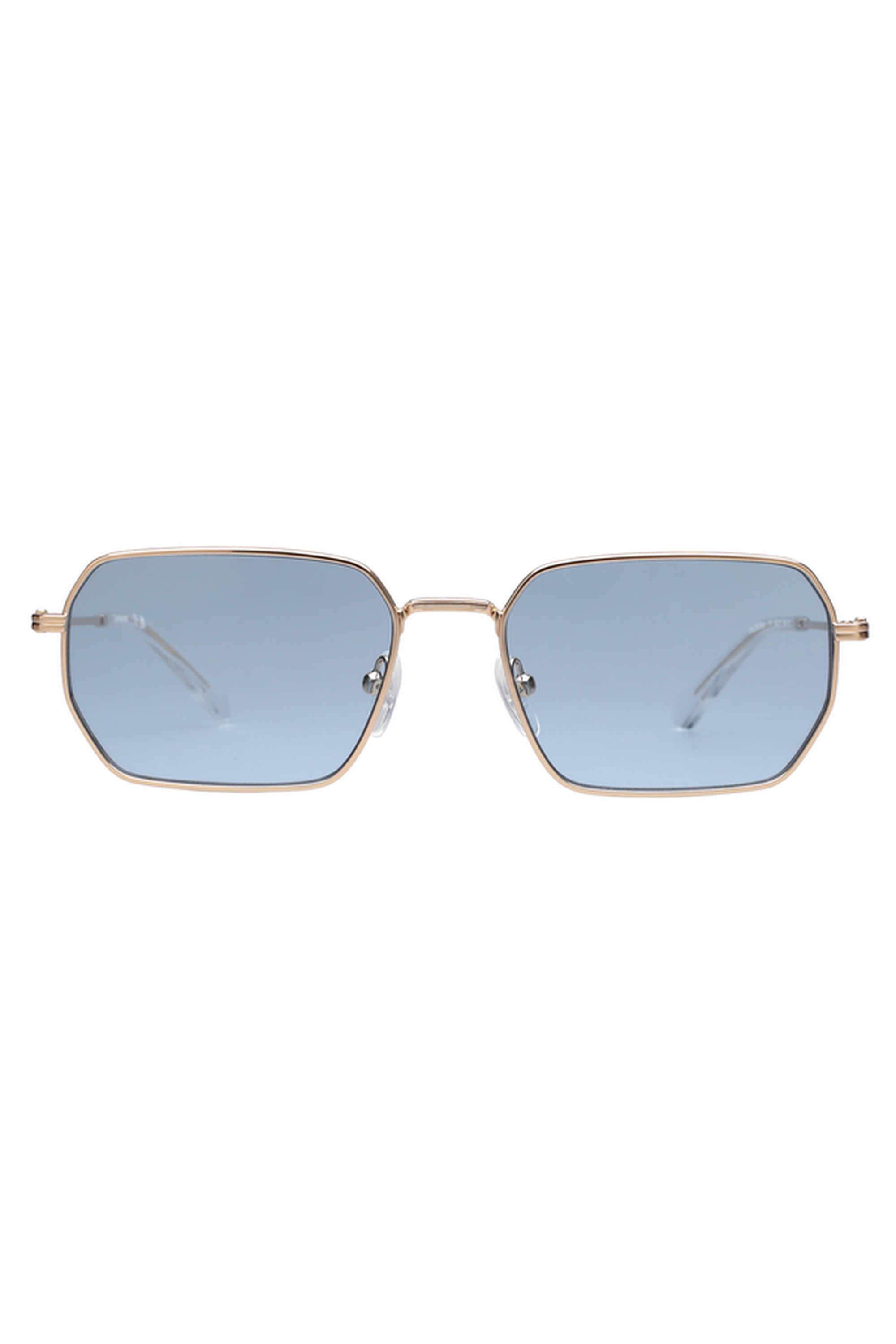 Unisex-Full-Rim-Non-Polarized-Hexagon-Sunglasses-With-Case