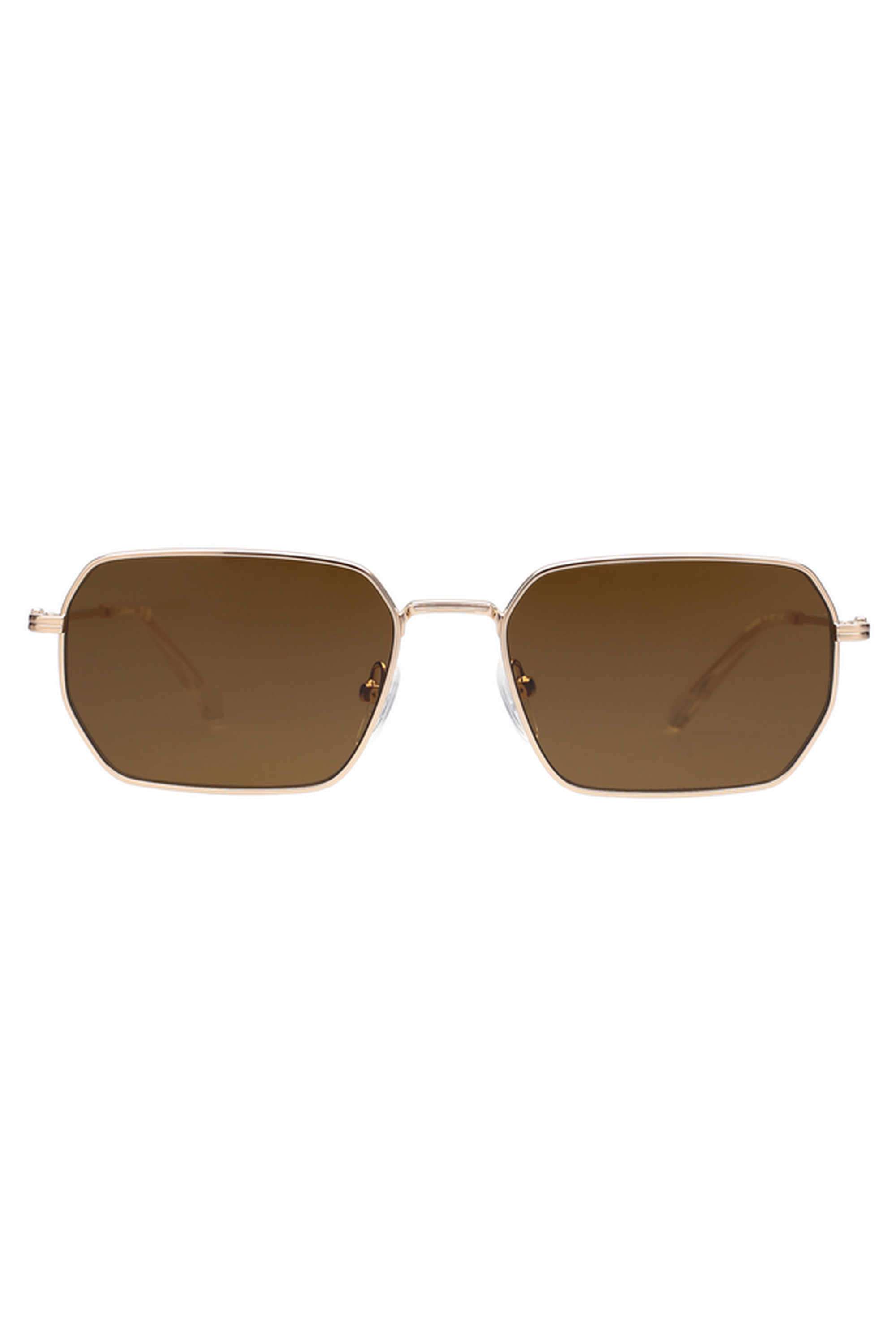Unisex-Full-Rim-Non-Polarized-Hexagon-Sunglasses-With-Case