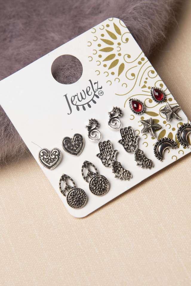 12-Pairs-Multi-shaped-Combo-Charms-Ear-Studs-for-Girls-&-Women