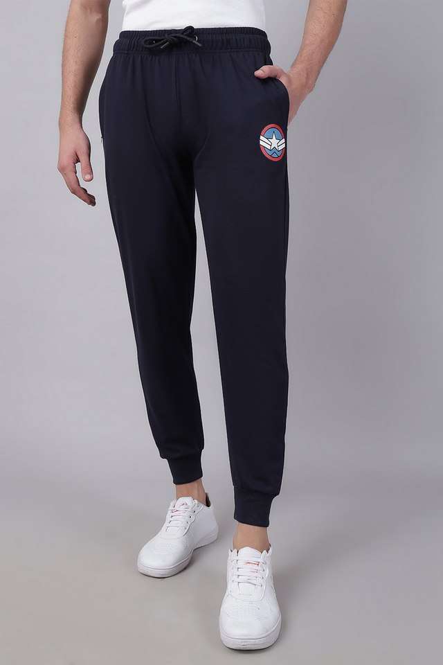 Solid-Cotton-Regular-Fit-Men-s-Joggers