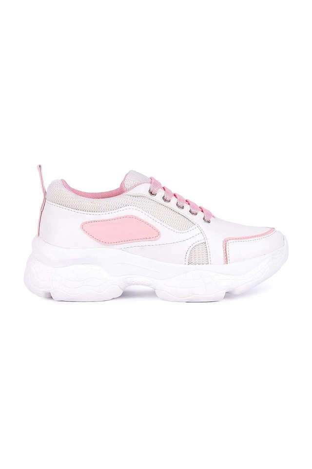 Buy Bella Toes White Mesh Lace Up Women's Sneakers Shoppers Stop