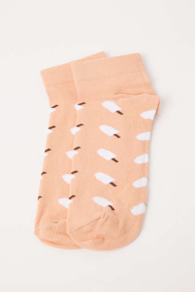 Printed-Cotton-Blend-Women-s-Ankle-Socks