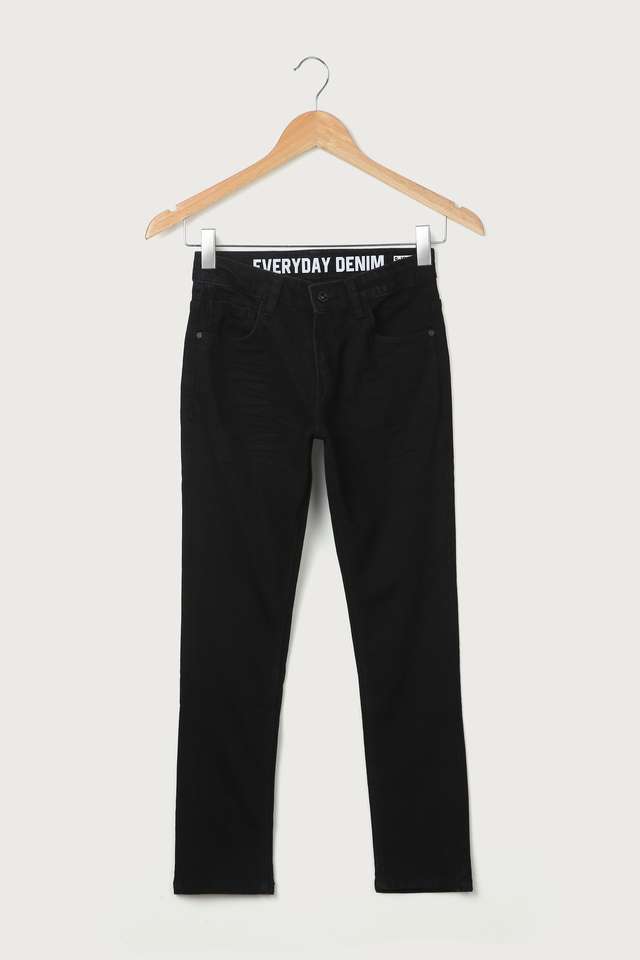 Solid-Blended-Fabric-Regular-Fit-Boys-Jeans