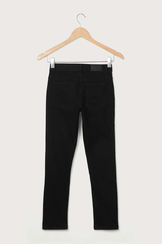 Solid-Blended-Fabric-Regular-Fit-Boys-Jeans