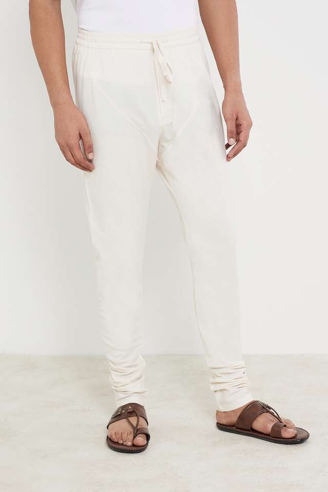 Solid-Cotton-Slim-Fit-Men-s-Casual-Churidar