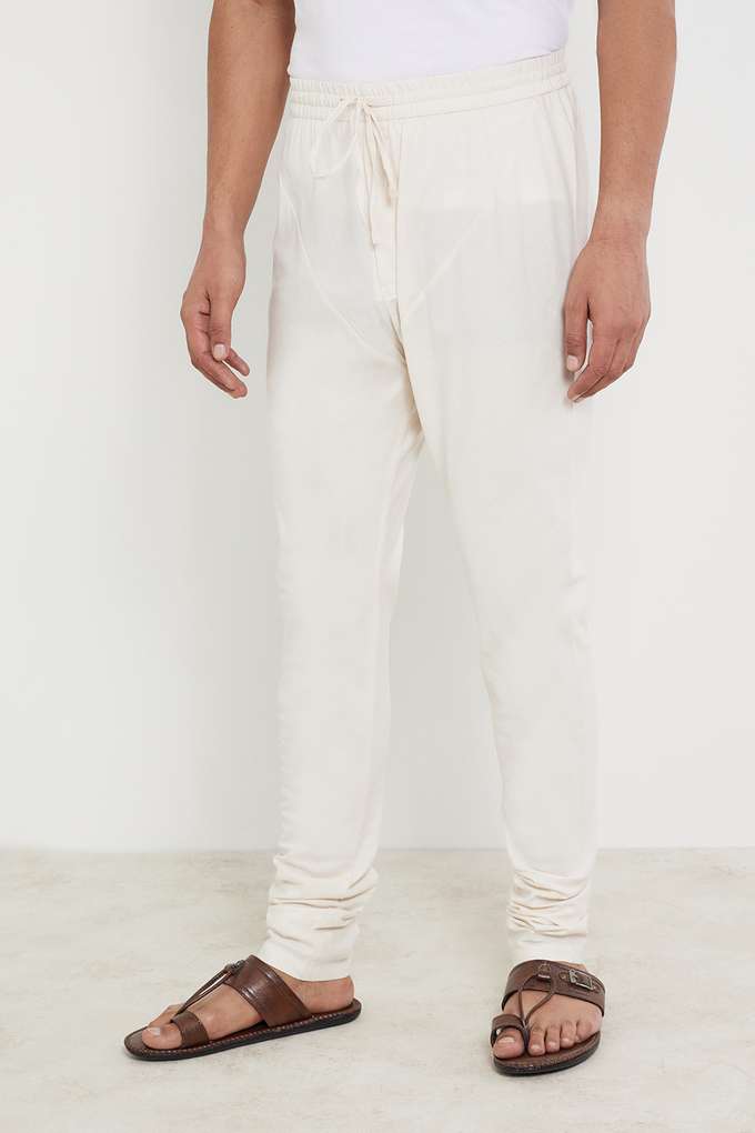 Solid-Cotton-Slim-Fit-Men-s-Casual-Churidar