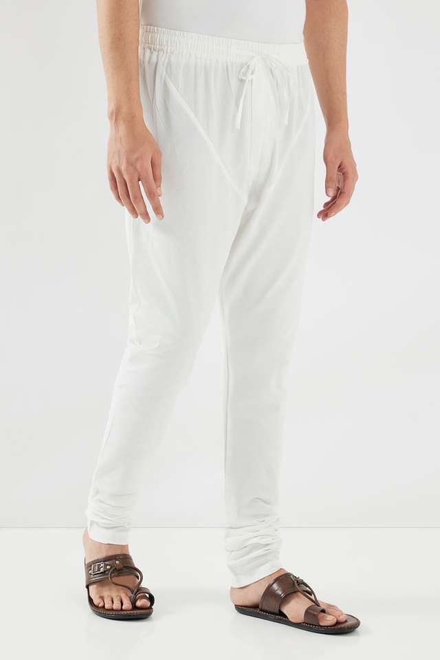 Solid-Cotton-Slim-Fit-Men-s-Casual-Churidar