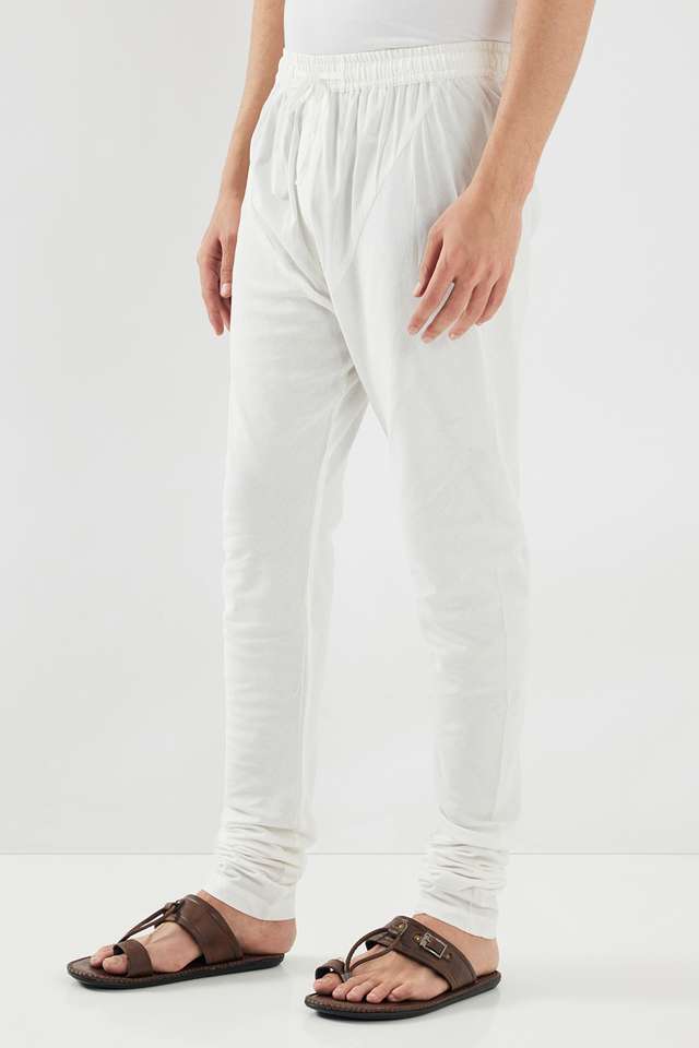Solid-Cotton-Slim-Fit-Men-s-Casual-Churidar