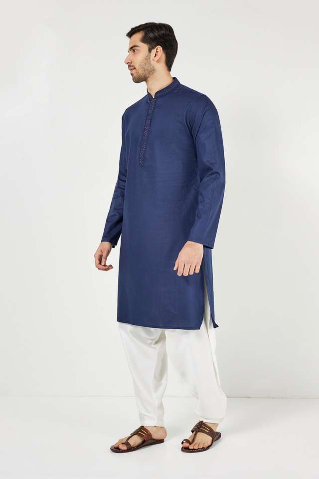 Solid-Blended-Fabric-Regular-Fit-Men-s-Patiala