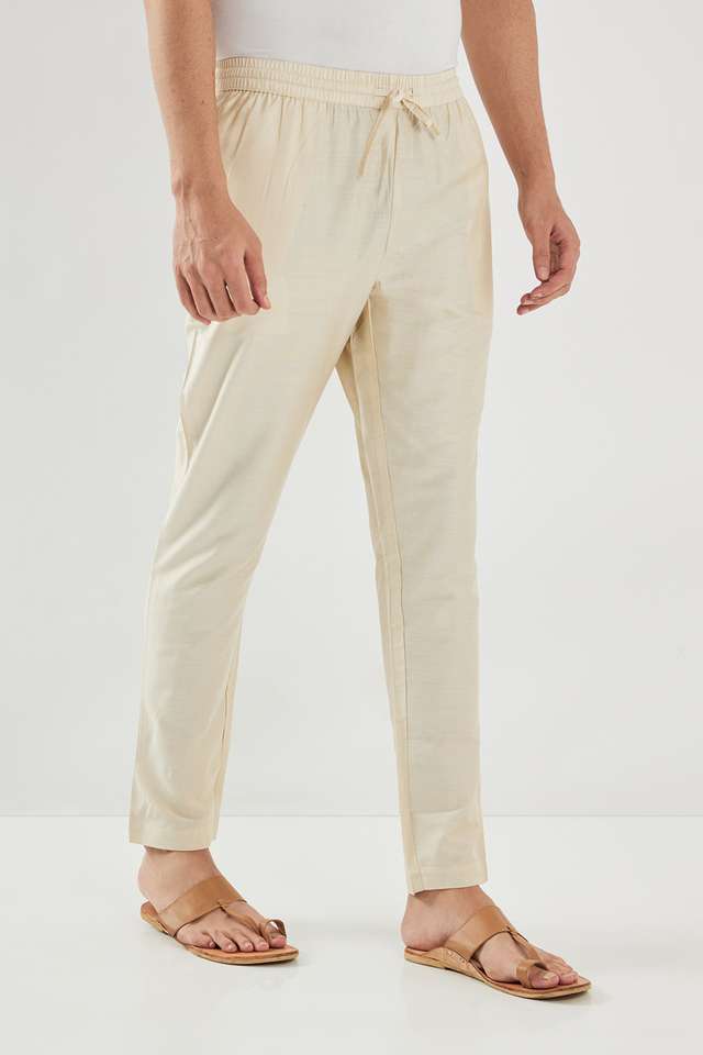 Solid-Viscose-Ankle-Length-Men-s-Pyjamas