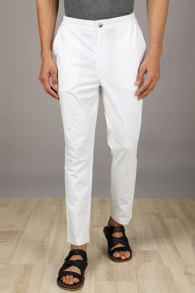Solid-Cotton-Regular-Fit-Men-s-Pants