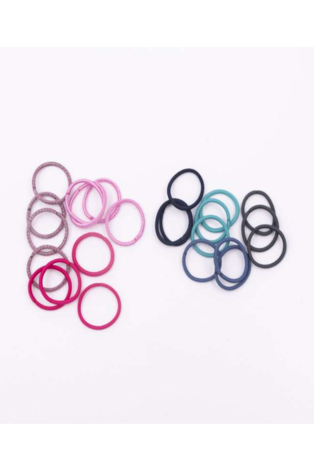 Multi-colored-Multi-shaded-Spiral-Elastic-Plastic-Hair-Tie-Rubber-Bands-for-Girls-&-Women