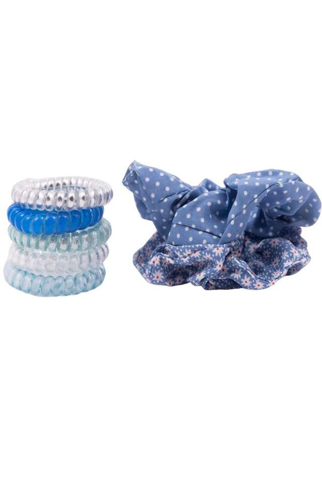 Multi-colored-Printed-Elastic-Scrunchies-&-Spiral-Rubber-Bands-for-Girls-&-Women
