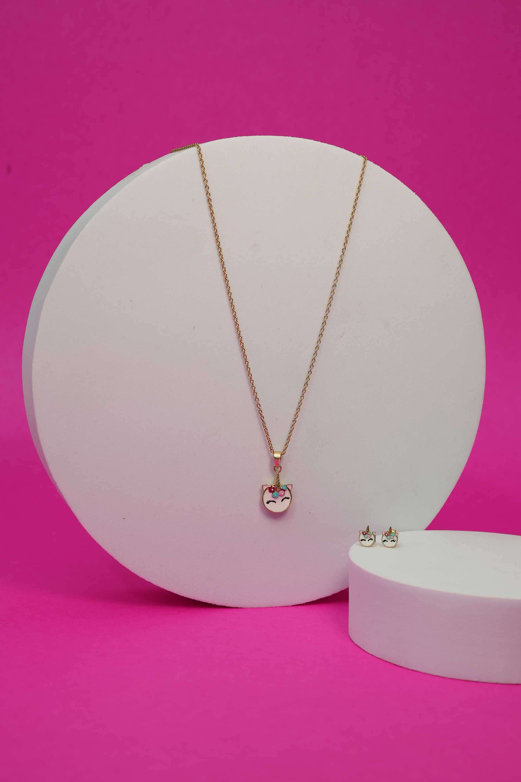 925-Silver-Hypoallergenic-Unicorn-Face-Pendant