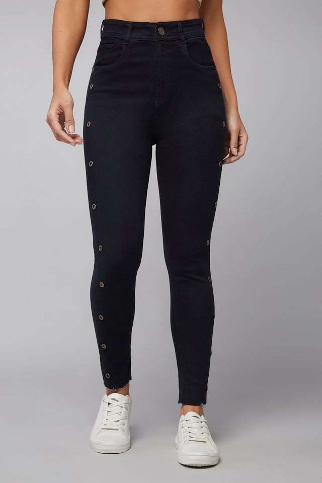 dolce crudo High Rise Heavy Wash Denim Slim Fit Women's Jeans-picture-38