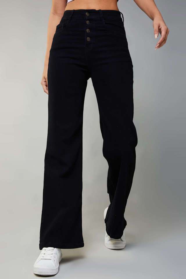 dolce crudo Dark Wash Denim Oversized Fit Women's Jeans-picture-10