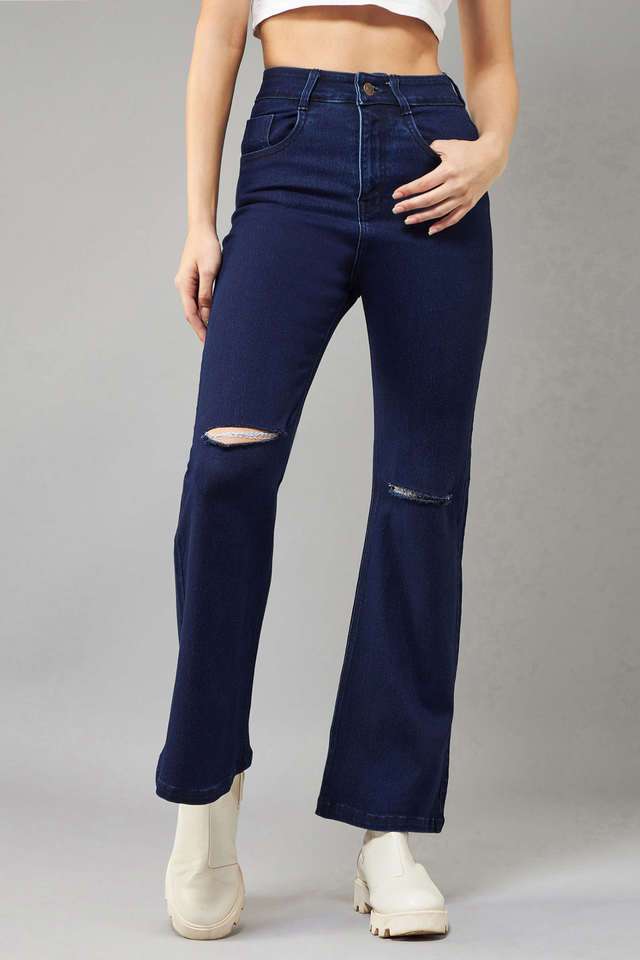 dolce crudo Dark Wash Denim Relaxed Fit Women's Jeans-picture-29