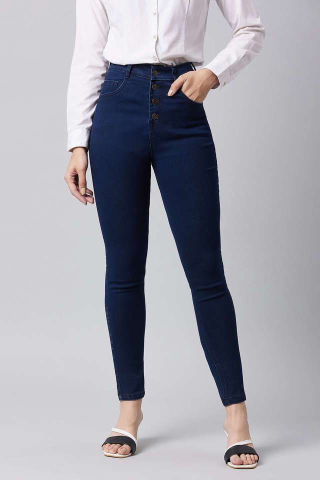 dolce crudo Dark Wash Denim Skinny Fit Women's Jeans-picture-37
