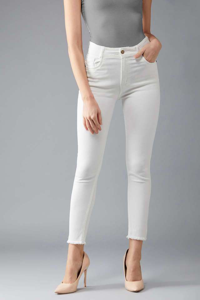 dolce crudo Bleach Wash Denim Skinny Fit Women's Jeans-picture-36