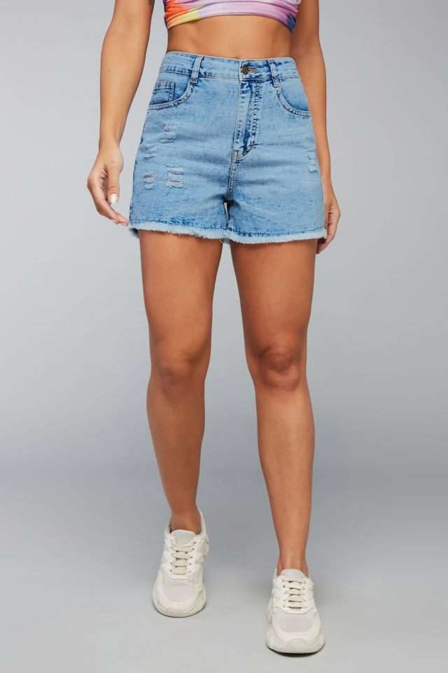 dolce crudo Relaxed Fit Full Length Denim Women's Casual Wear Shorts-picture-12
