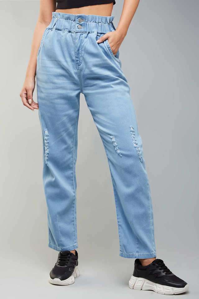 dolce crudo High Rise Acid Wash Denim Mom Fit Women's Jeans-picture-51