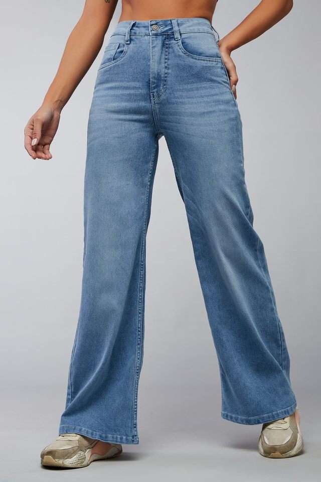 dolce crudo High Rise Heavy Wash Denim Relaxed Fit Women's Jeans-picture-22