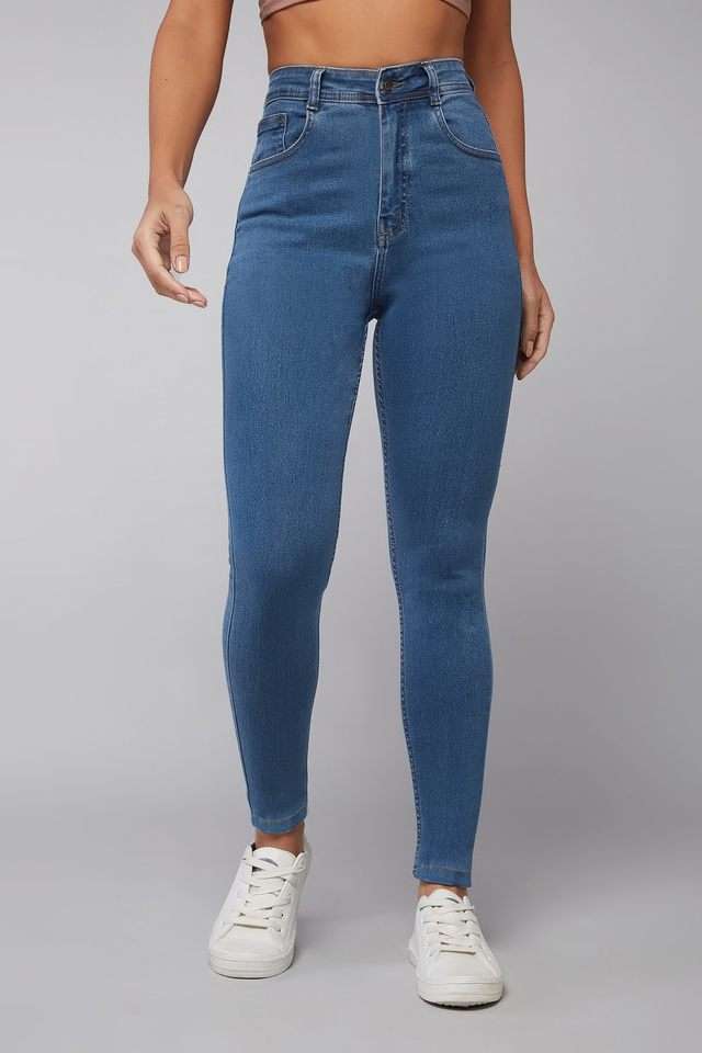 dolce crudo High Rise Light Wash Denim Skinny Fit Women's Jeans-picture-38