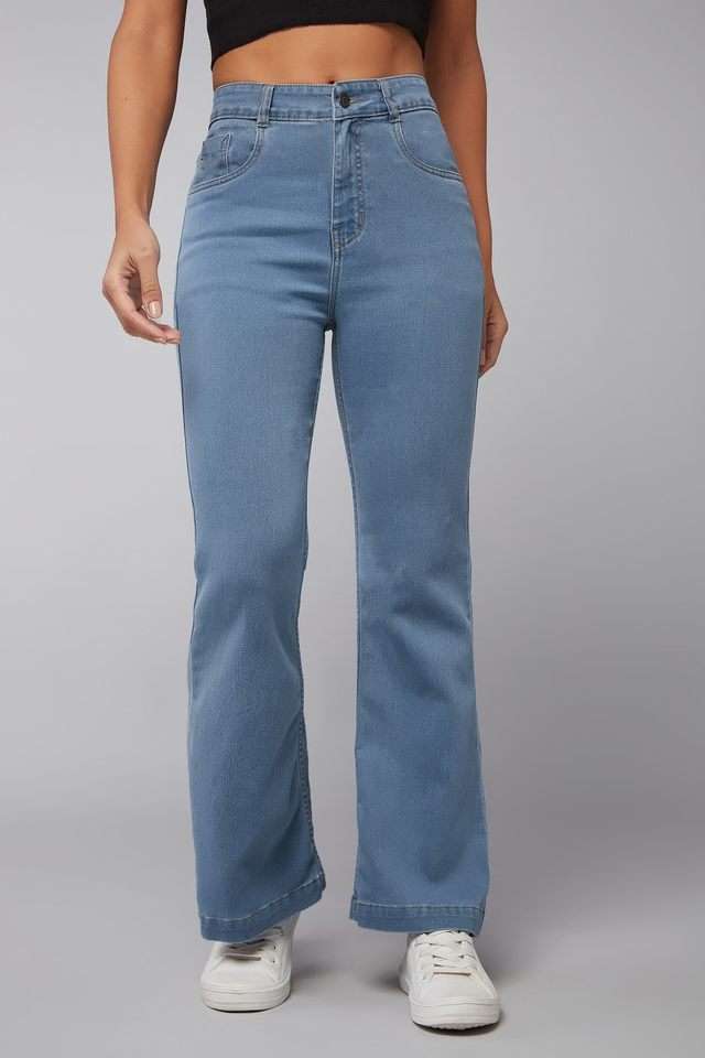 dolce crudo High Rise Acid Wash Denim Relaxed Fit Women's Jeans-picture-20