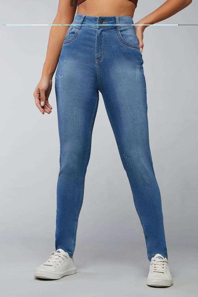 dolce crudo High Rise Heavy Wash Denim Skinny Fit Women's Jeans-picture-28