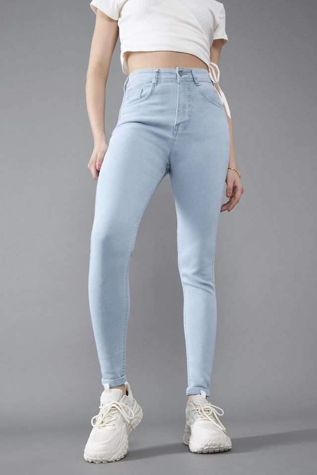 dolce crudo High Rise Acid Wash Denim Skinny Fit Women's Jeans-picture-15