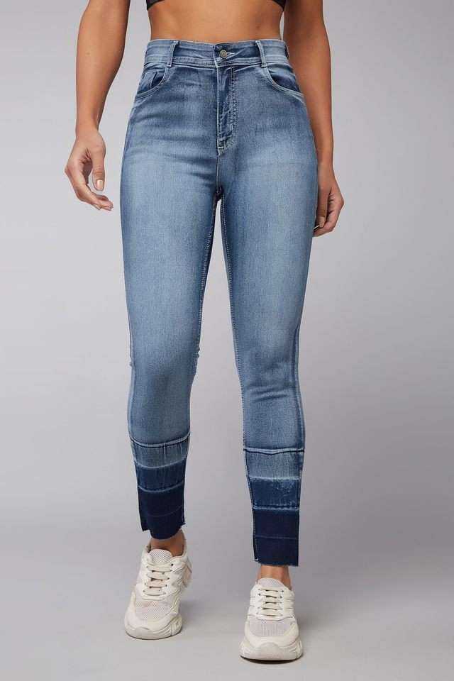 dolce crudo High Rise Light Wash Denim Skinny Fit Women's Jeans-picture-23