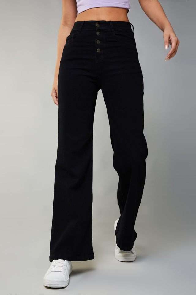 dolce crudo High Rise Heavy Wash Denim Relaxed Fit Women's Jeans-picture-11