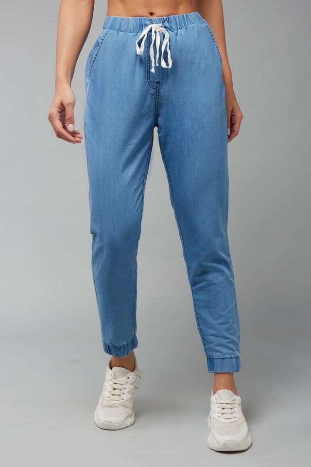 Mid Rise Light Wash Denim Regular Fit Women Jeans-image-40
