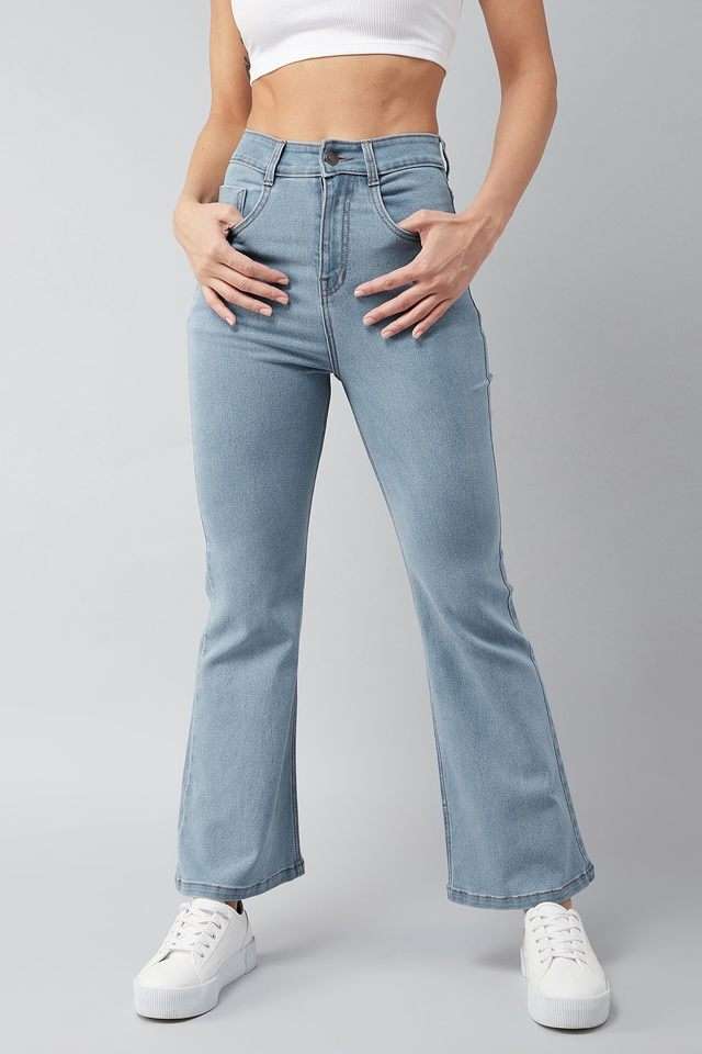 dolce crudo High Rise Acid Wash Denim Relaxed Fit Women's Jeans-picture-25
