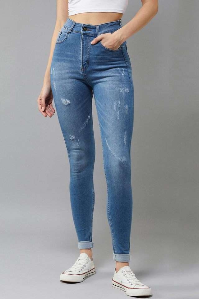 dolce crudo High Rise Heavy Wash Denim Skinny Fit Women's Jeans-picture-42