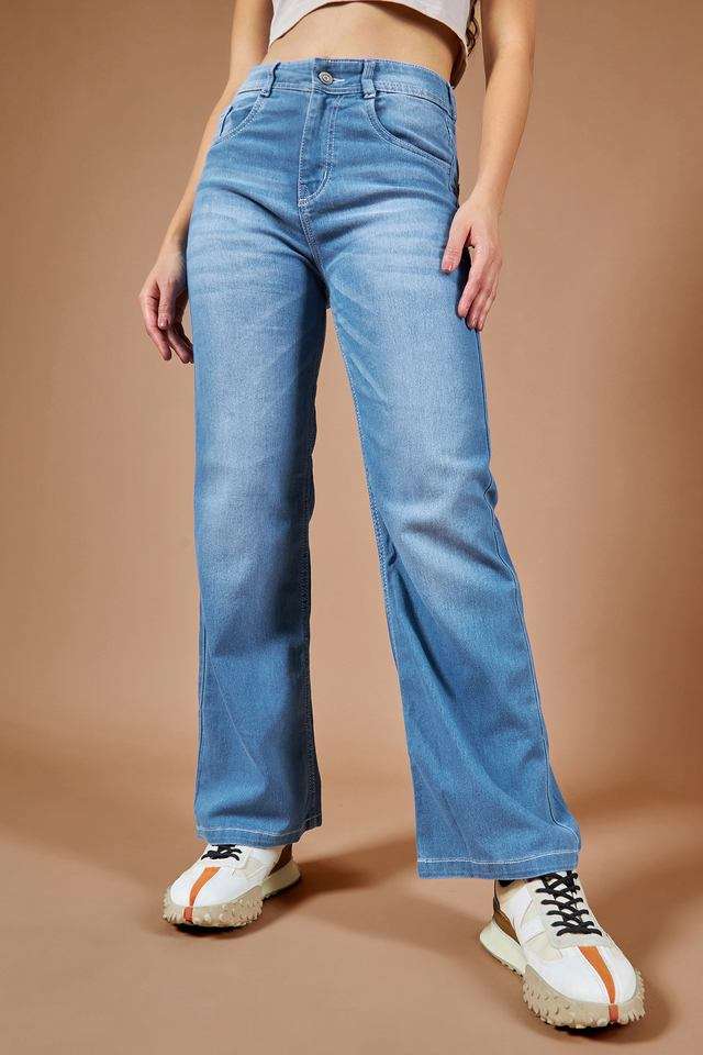 dolce crudo Mid Rise Acid Wash Denim Relaxed Fit Women's Jeans-picture-17