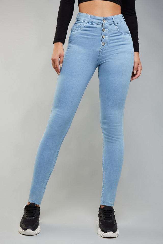 dolce crudo High Rise Acid Wash Denim Skinny Fit Women's Jeans-picture-44