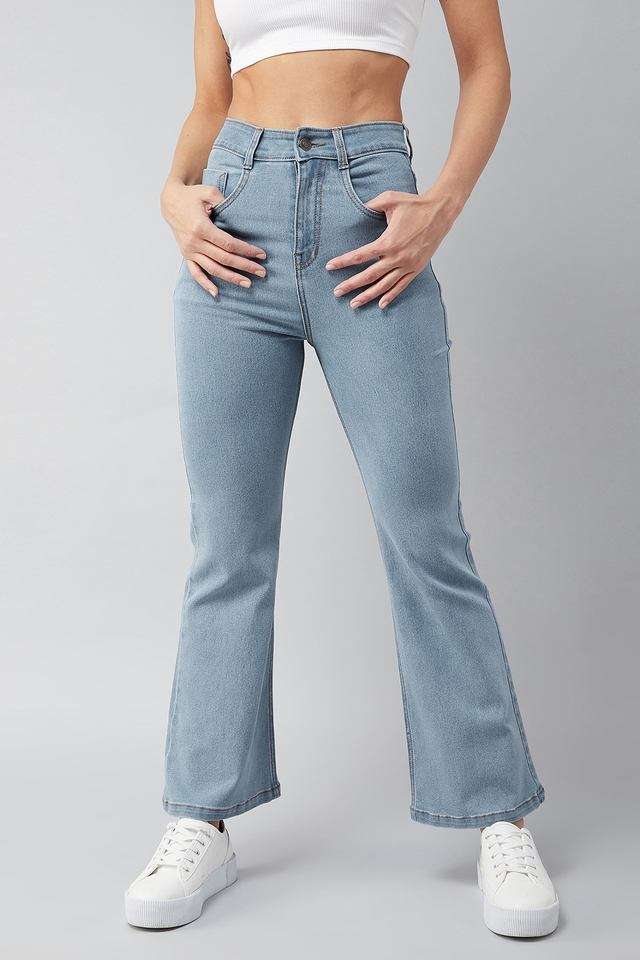 dolce crudo High Rise Acid Wash Denim Regular Fit Women's Jeans-picture-33