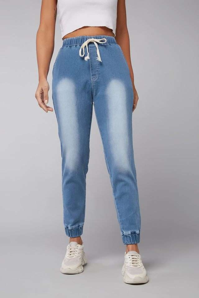 Mid Rise Acid Wash Denim Regular Fit Women's Jeans-image-41