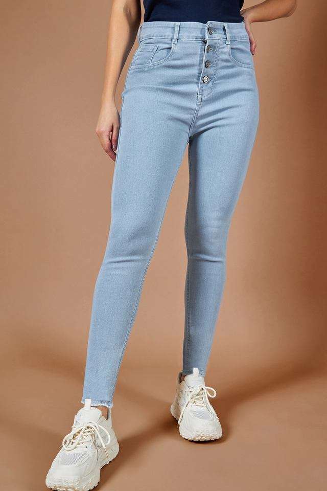 dolce crudo High Rise Acid Wash Denim Skinny Fit Women's Jeans-picture-31