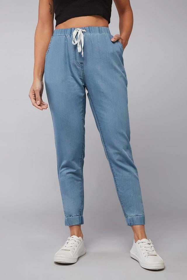 dolce crudo Mid Rise Light Wash Denim Regular Fit Women Jeans-picture-22